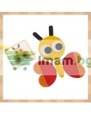 Пъзел геометрични фигури логически животни